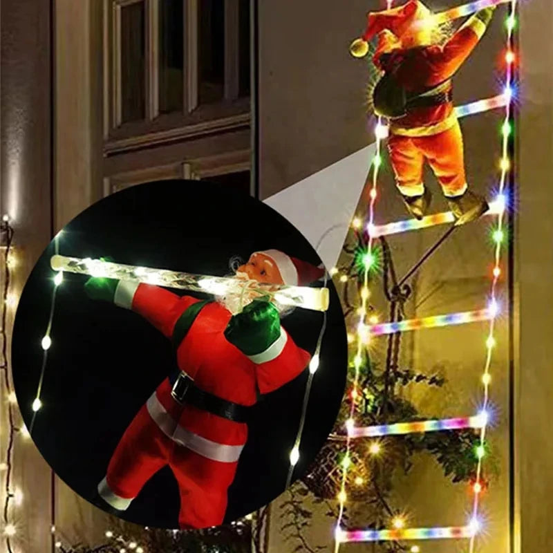 Santa’s Climbing Christmas Light Ladder