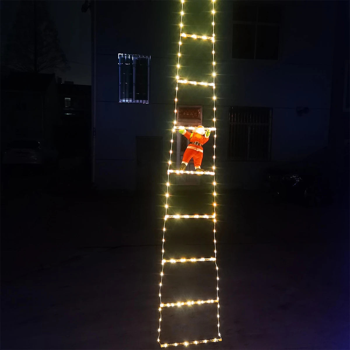 Santa’s Climbing Christmas Light Ladder