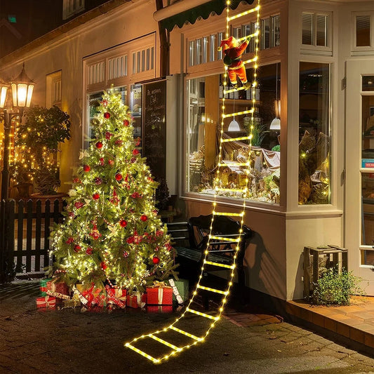 Santa’s Climbing Christmas Light Ladder